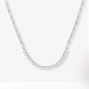 Melinda Maria not your basic tennis necklace with diamonettes